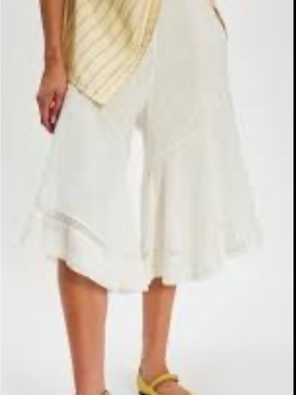 White FP culottes size small